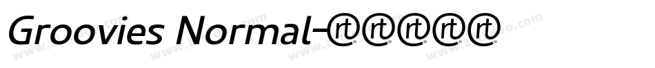 Groovies Normal字体转换